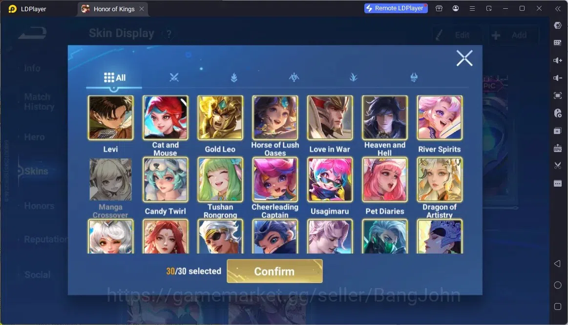 Honor of Kings Accounts Global | 112H 152S|Precious AOT Allain, Legend Ang image 7