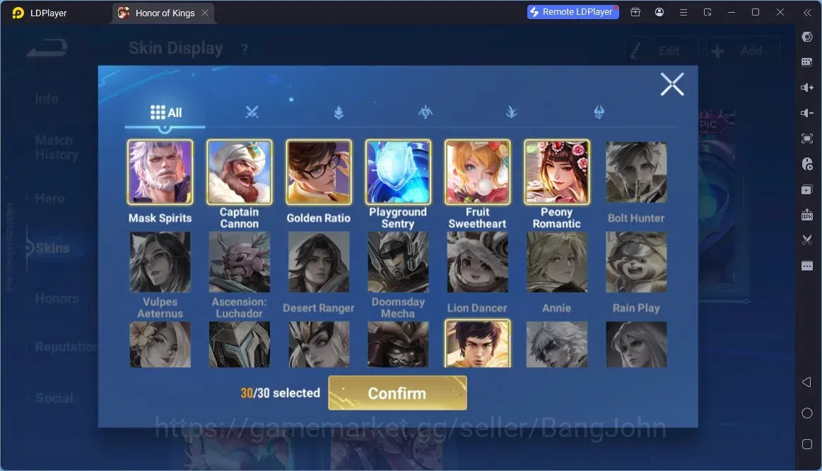 Honor of Kings Accounts Global | 112H 152S|Precious AOT Allain, Legend Ang image 8