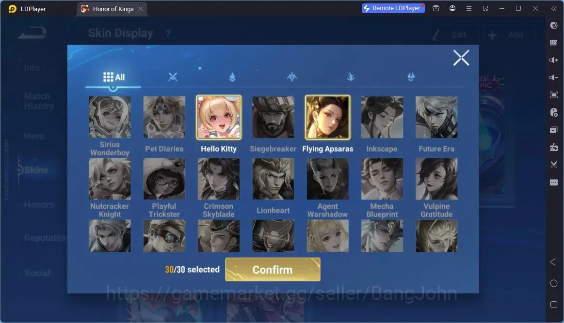 Honor of Kings Accounts Global | 112H 152S|Precious AOT Allain, Legend Ang image 9