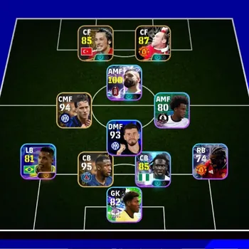 eFootball Accounts Legends & Iconic Players Mobile |PW 2645|Epic Wayne Rooney,Ilham Mansiz|Shwt Mohammed Salah,Calvin