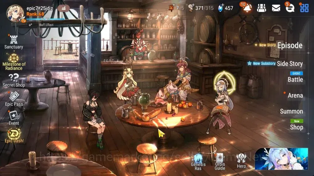 Epic Seven Accounts High-End GLOBAL UnVerif|New Era|12 ML(Tidal Rift Elvira,B Hwayoung,etc)+AB Fumyr,Aube,A Ludwig,etc|AUTO 1