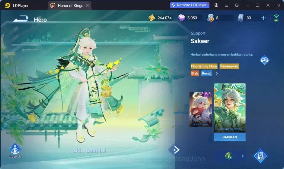 Honor of Kings Accounts Global | Saint Seiya Dharma | LNY Da Qiao | Legend image 2