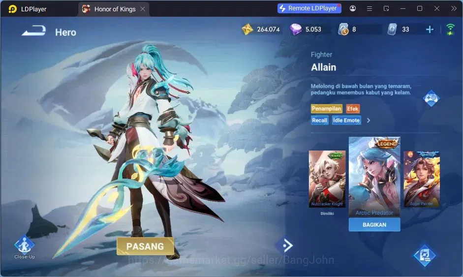 Honor of Kings Accounts Global | Saint Seiya Dharma | LNY Da Qiao | Legend image 5