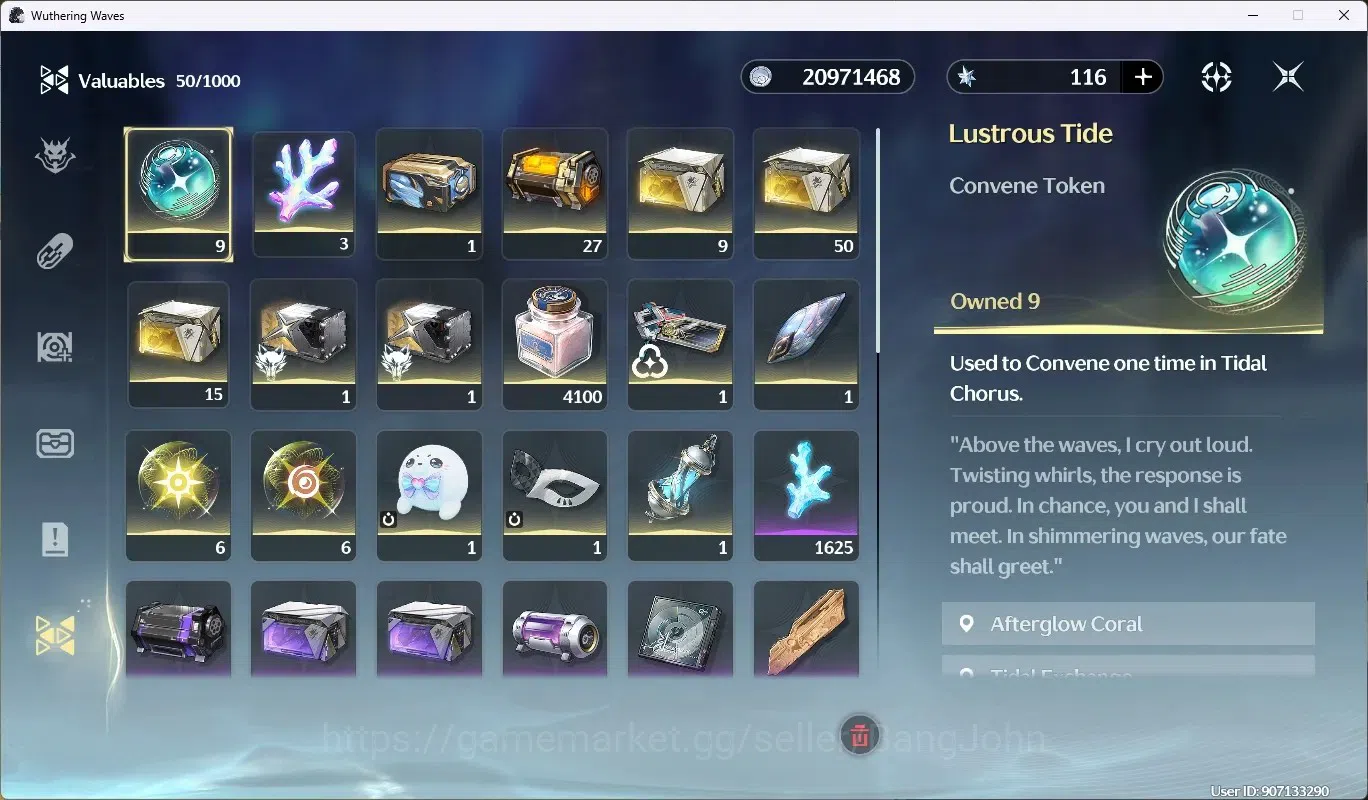 Wuthering Waves Accounts SEA|UL 50|Rank 6|5 Char Limited [Shorekeeper RC1,L image 10