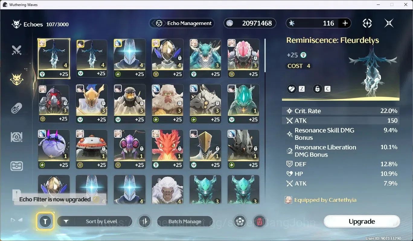 Wuthering Waves Accounts SEA|UL 50|Rank 6|5 Char Limited [Shorekeeper RC1,L image 5