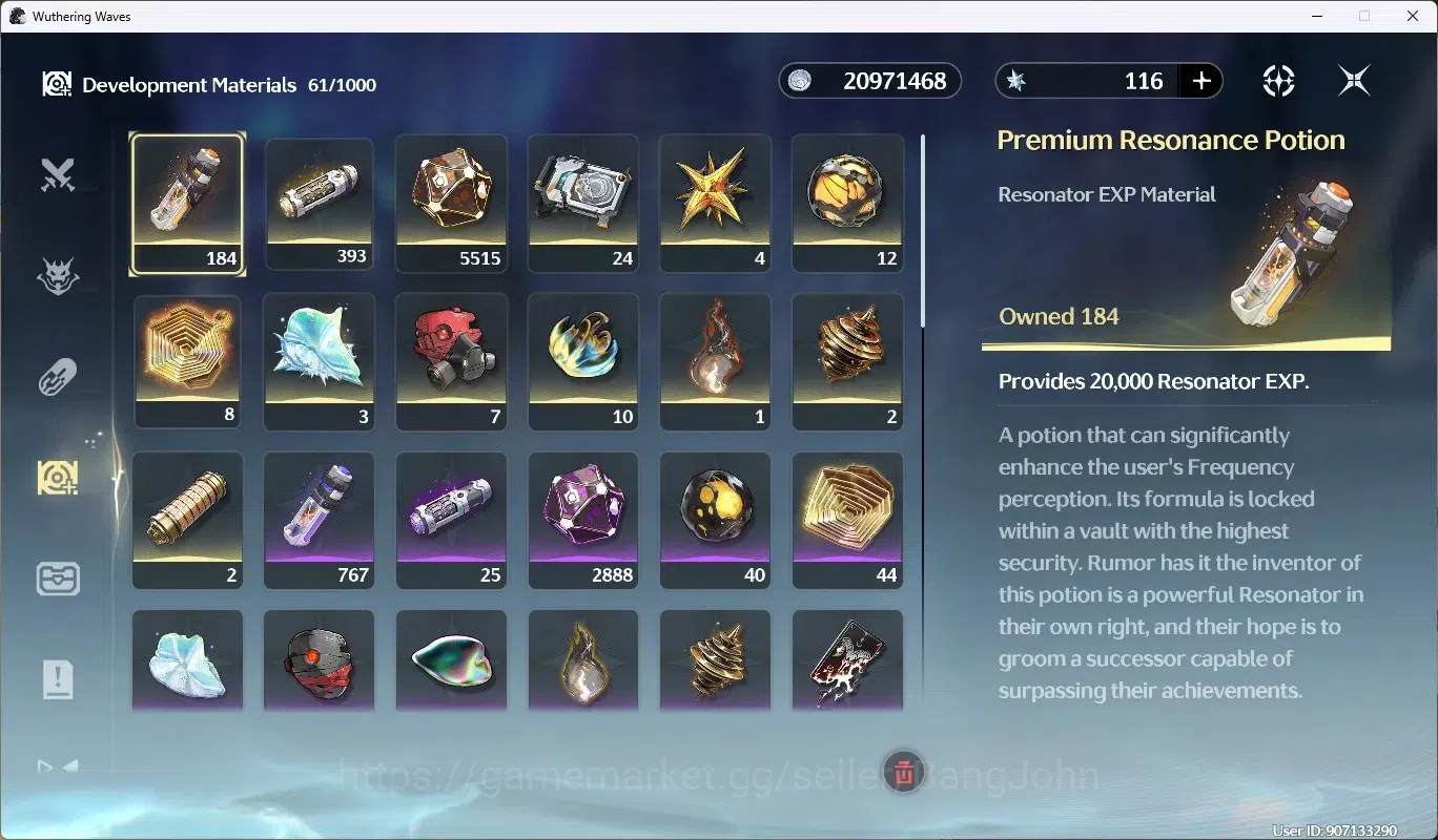 Wuthering Waves Accounts SEA|UL 50|Rank 6|5 Char Limited [Shorekeeper RC1,L image 7