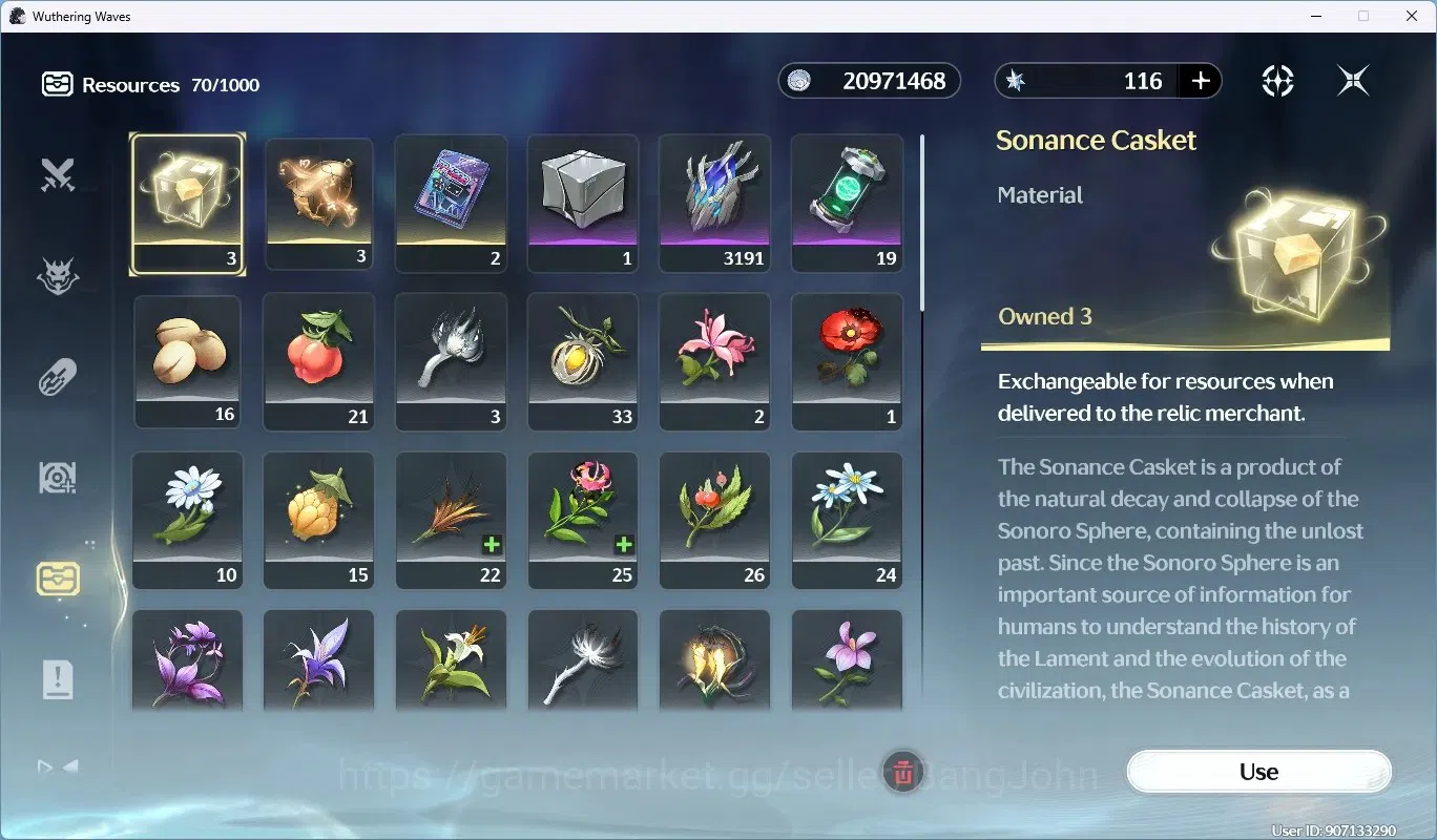 Wuthering Waves Accounts SEA|UL 50|Rank 6|5 Char Limited [Shorekeeper RC1,L image 8