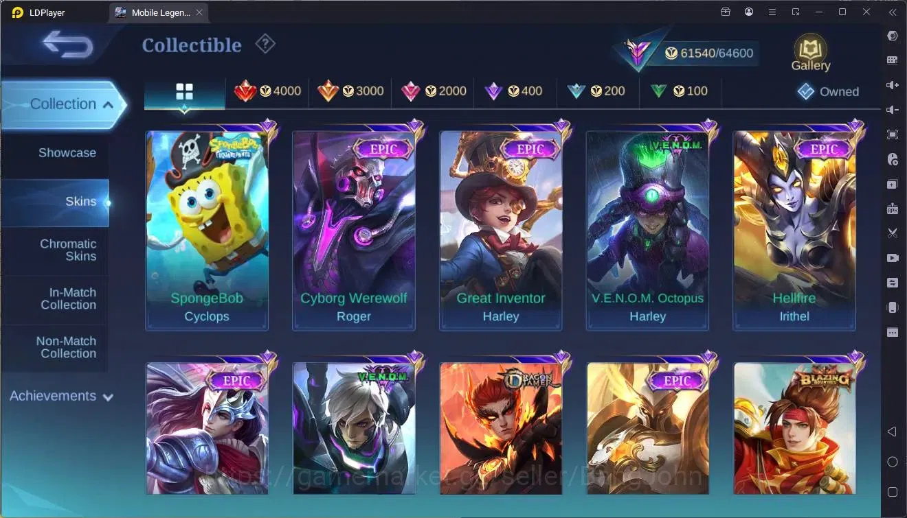 Mobile Legends: Bang Bang Accounts Global|Hero 132|Skin 252|Renowned|Prime Granger|TF image 11