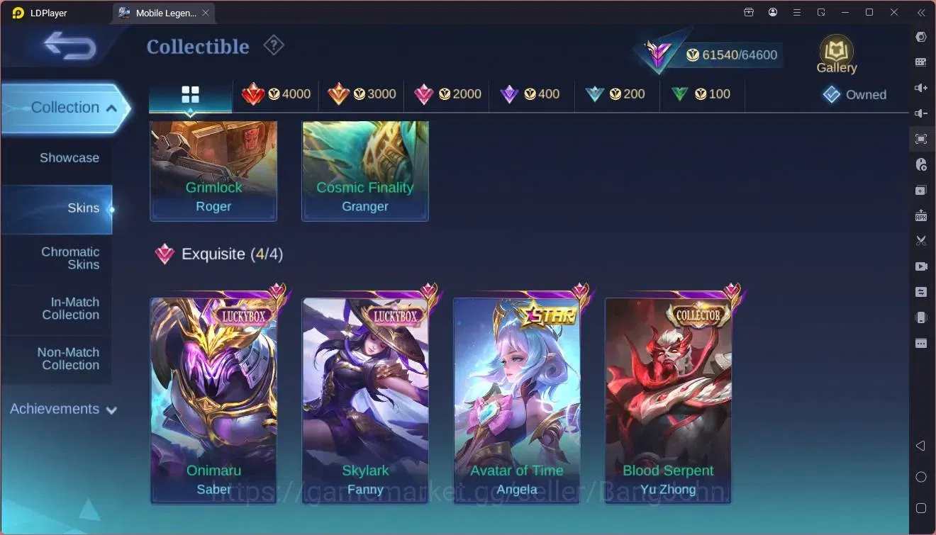 Mobile Legends: Bang Bang Accounts Global|Hero 132|Skin 252|Renowned|Prime Granger|TF image 14