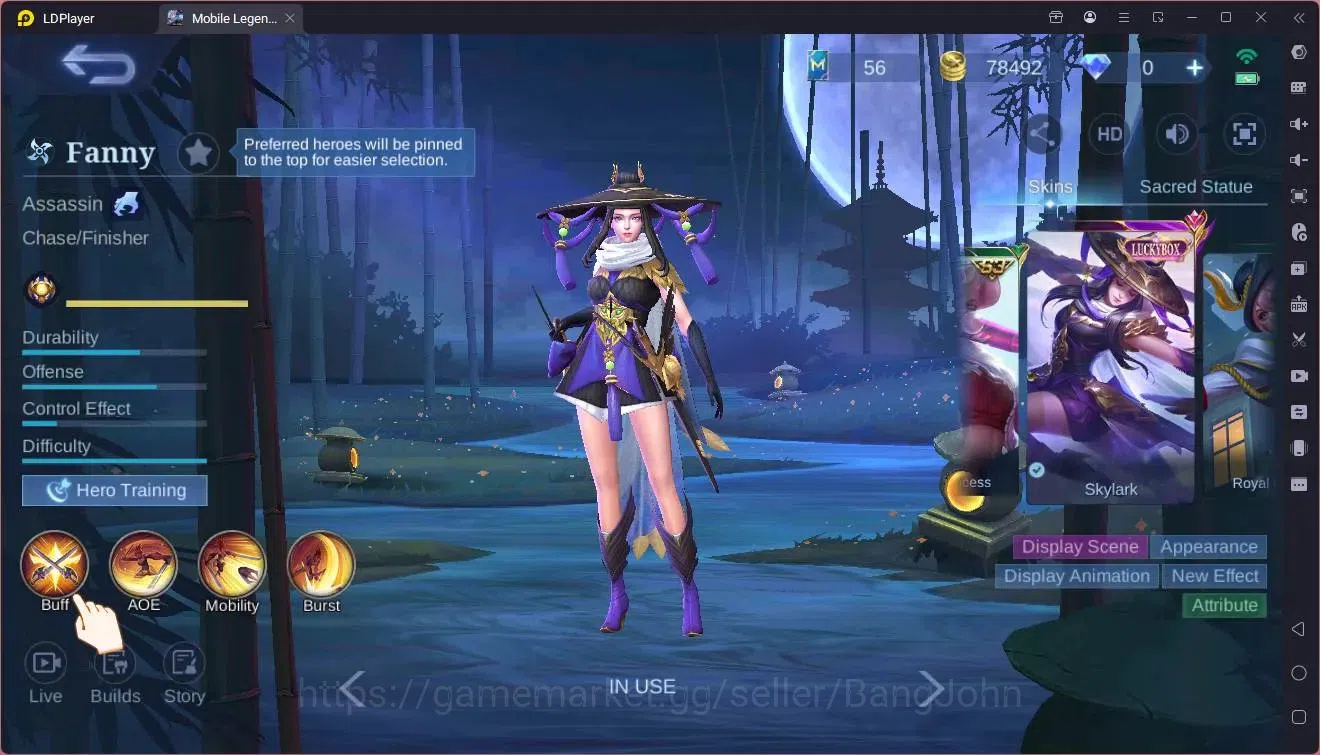 Mobile Legends: Bang Bang Accounts Global|Hero 132|Skin 252|Renowned|Prime Granger|TF image 5