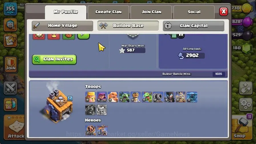 Clash of Clans Accounts TH 13-BH 8|LV 155|HH 7|BK 64,AQ 68,GW 34,MP 41,RC  image 6