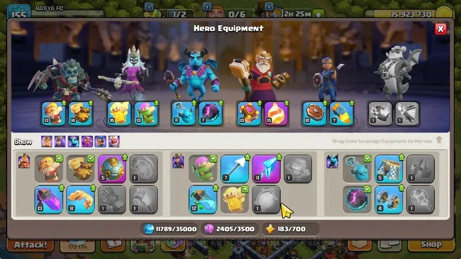 Clash of Clans Accounts TH 13-BH 8|LV 155|HH 7|BK 64,AQ 68,GW 34,MP 41,RC  image 8