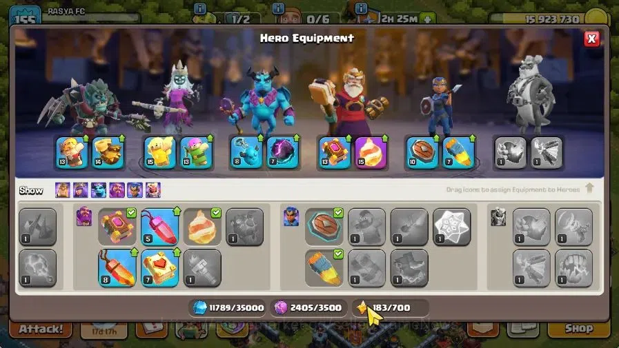 Clash of Clans Accounts TH 13-BH 8|LV 155|HH 7|BK 64,AQ 68,GW 34,MP 41,RC  image 9