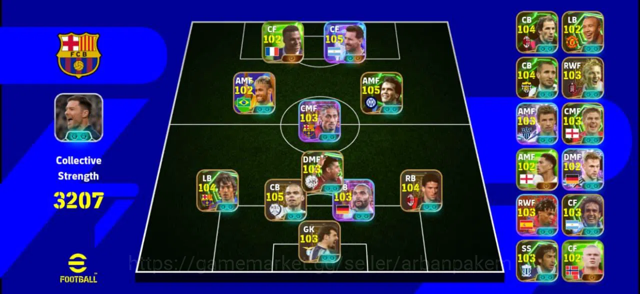 eFootball Accounts Starter Strength 3207 || XX 1