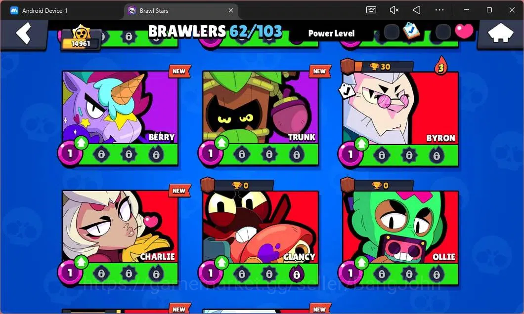 Brawl Stars Accounts Global|14961 Thropy|62 Brawler|6 MAX Hypercharge|S image 14
