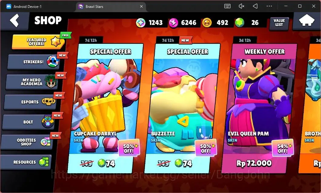 Brawl Stars Accounts Global|14961 Thropy|62 Brawler|6 MAX Hypercharge|S image 4