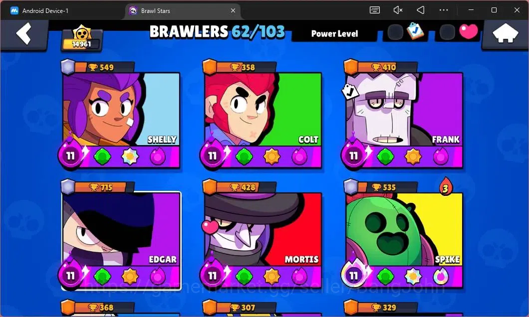 Brawl Stars Accounts Global|14961 Thropy|62 Brawler|6 MAX Hypercharge|S image 5