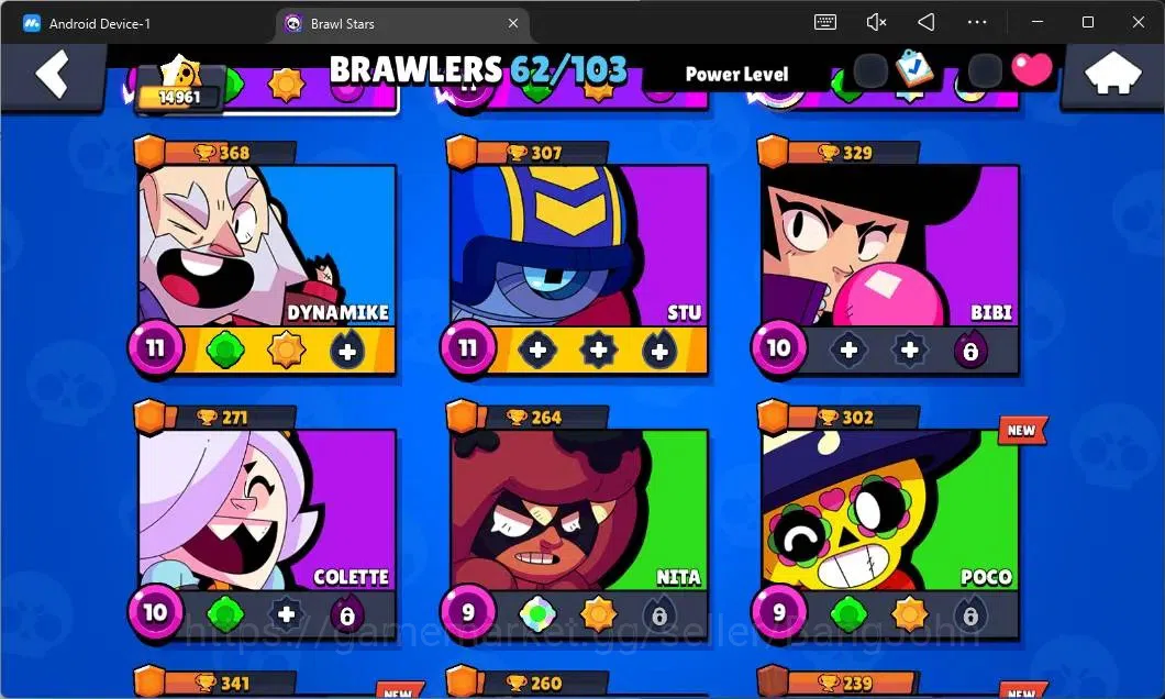 Brawl Stars Accounts Global|14961 Thropy|62 Brawler|6 MAX Hypercharge|S image 6