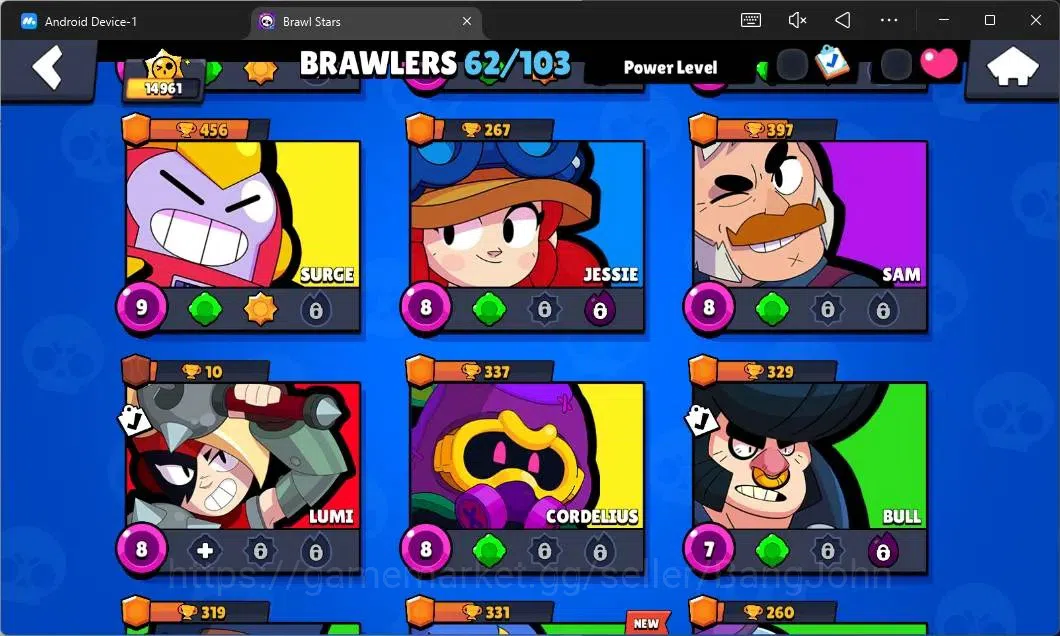 Brawl Stars Accounts Global|14961 Thropy|62 Brawler|6 MAX Hypercharge|S image 8