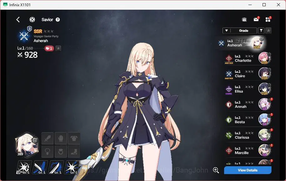 StarSavior Accounts ASIA| Starter Lv 1| 4 SSR Asherah, Charlotte, Clai image 4