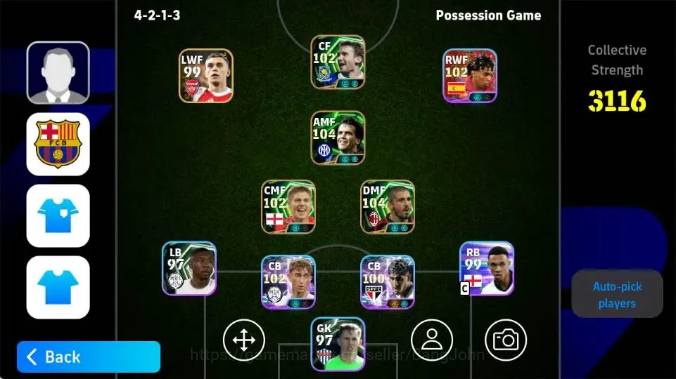eFootball Accounts Android|PW 3116|Gennaro Gattuso Epic,Lothar Mattha image 4
