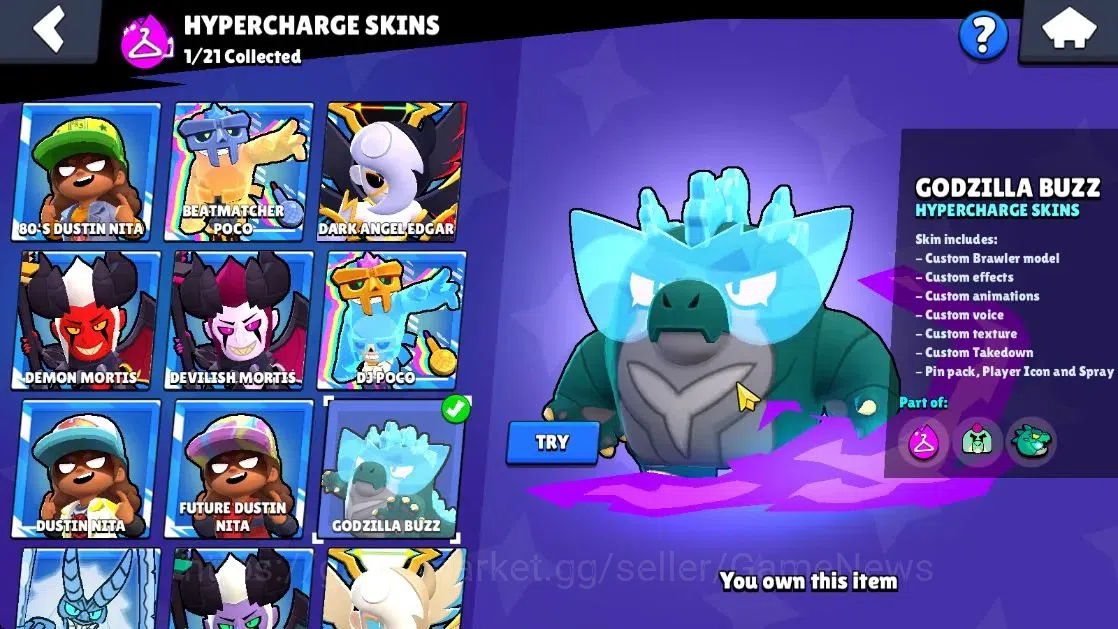 Brawl Stars Accounts 16228 Trophy|72 Brawlers 11 Max Lvl|1 Prestige|162 image 11