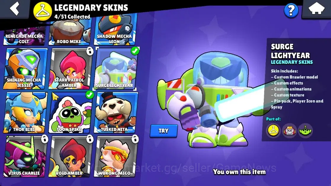 Brawl Stars Accounts 16228 Trophy|72 Brawlers 11 Max Lvl|1 Prestige|162 image 13
