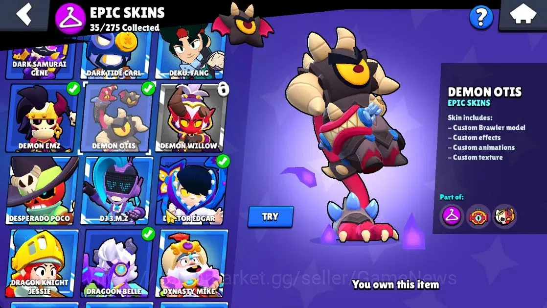 Brawl Stars Accounts 16228 Trophy|72 Brawlers 11 Max Lvl|1 Prestige|162 image 16