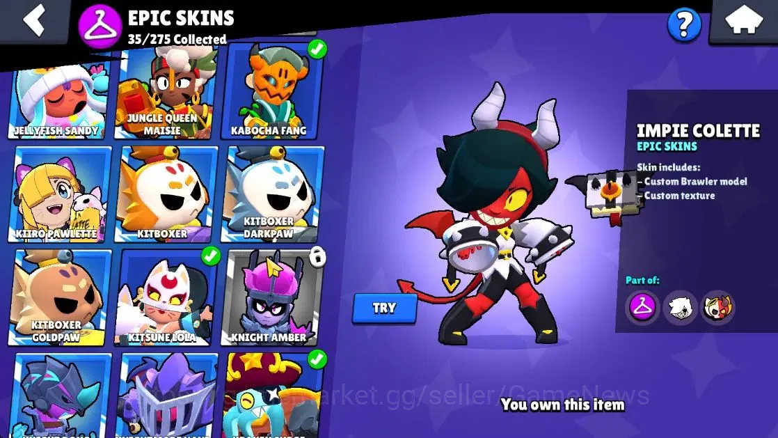 Brawl Stars Accounts 16228 Trophy|72 Brawlers 11 Max Lvl|1 Prestige|162 image 18