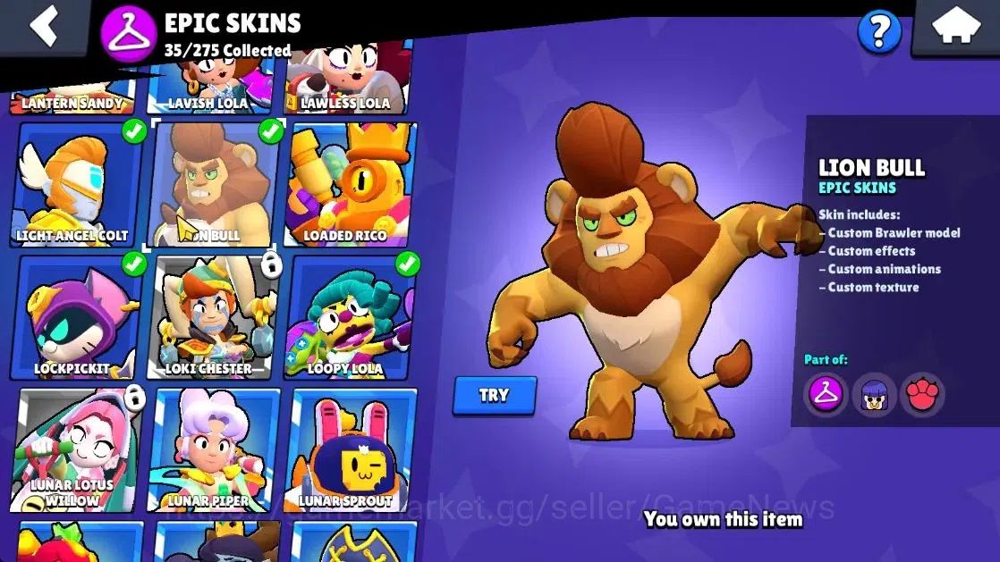 Brawl Stars Accounts 16228 Trophy|72 Brawlers 11 Max Lvl|1 Prestige|162 image 19