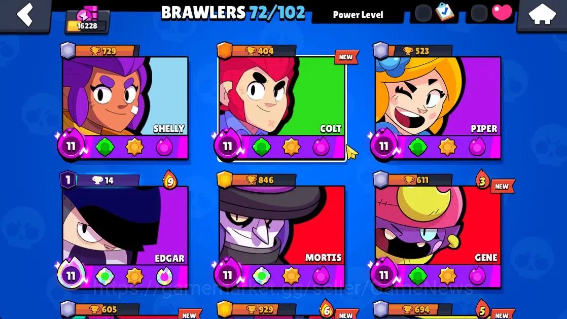 Brawl Stars Accounts 16228 Trophy|72 Brawlers 11 Max Lvl|1 Prestige|162 image 5