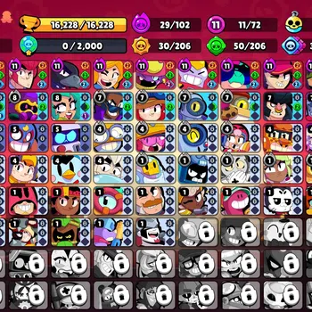 Brawl Stars Accounts 16228 Trophy|72 Brawlers 11 Max Lvl|1 Prestige|162 image 1