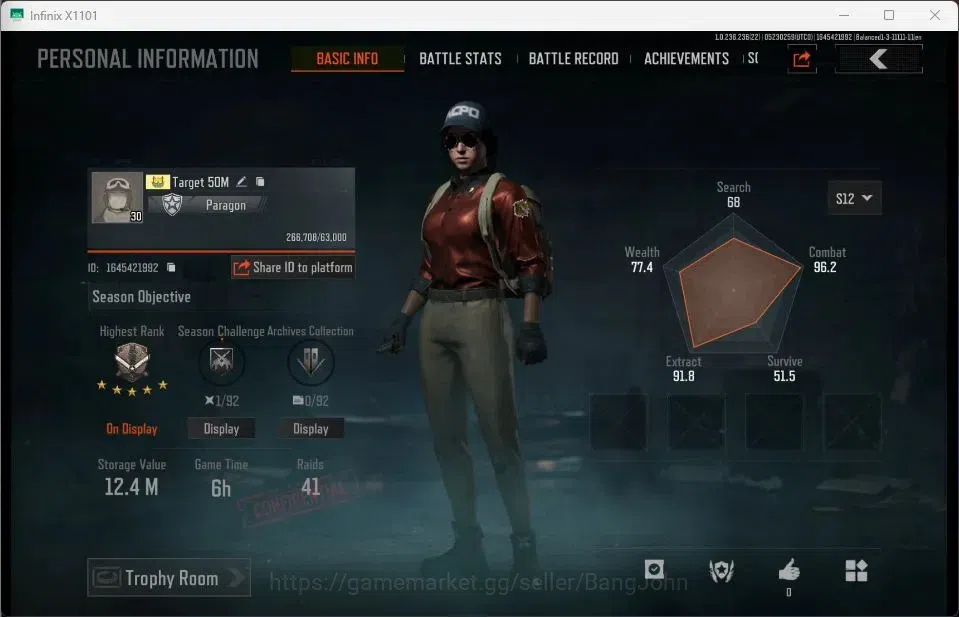 Arena Breakout Accounts Mobile | LV 30 | SV 12.4 M | CV 8.0 M | GM AK-12, image 1