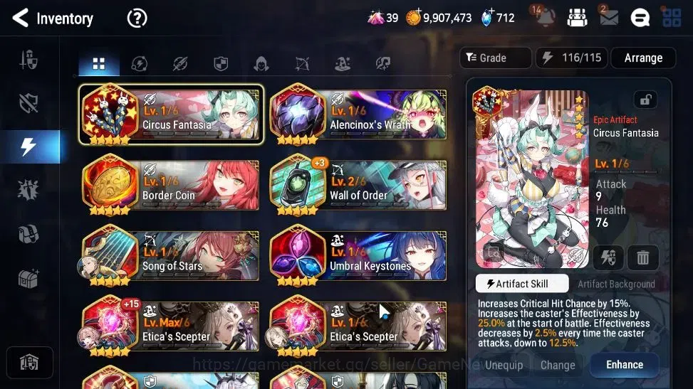 Epic Seven Accounts GLOBAL UnVerif|New Era|7 ML(NOTOS,Har Setti,DK Sha image 16