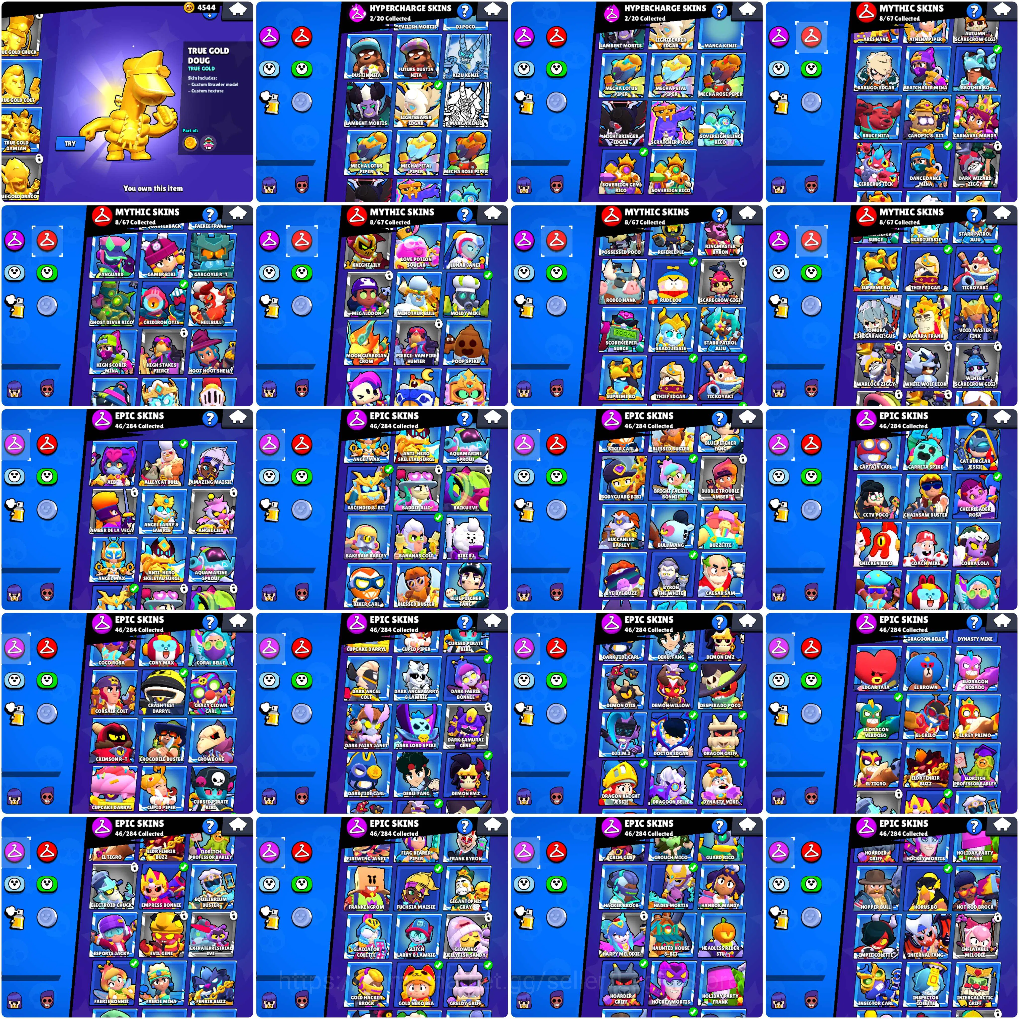Brawl Stars Accounts 6x2 lvl PRESTIGE | 110 GEMS | 32k TROPHY | LIGHTBEARER EDGAR | TICKOYAKI | 3 FAERIE BONNIE | 3 DRAGON 6