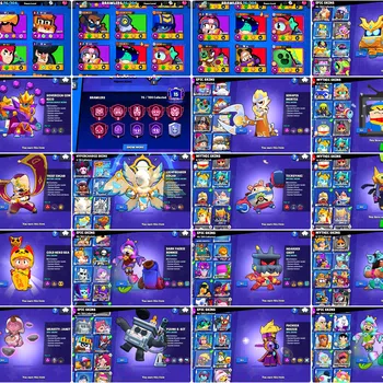Brawl Stars Accounts 6x2 lvl PRESTIGE | 110 GEMS | 32k TROPHY | LIGHTBEARER EDGAR | TICKOYAKI | 3 FAERIE BONNIE | 3 DRAGON