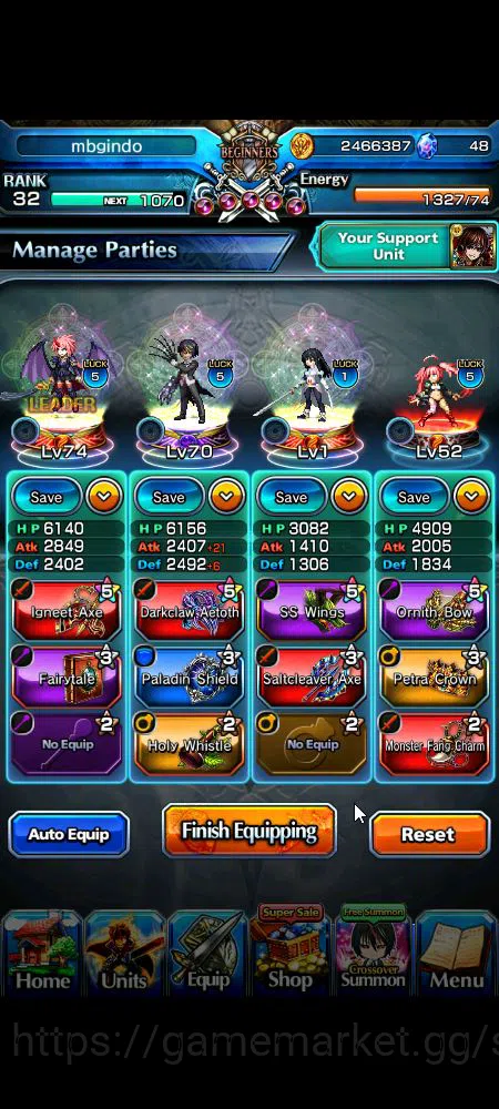 Grand Summoners Accounts Global|Rank 32||3 Ascend+1 TW|[Shizu]+TW, Diablo,  image 2