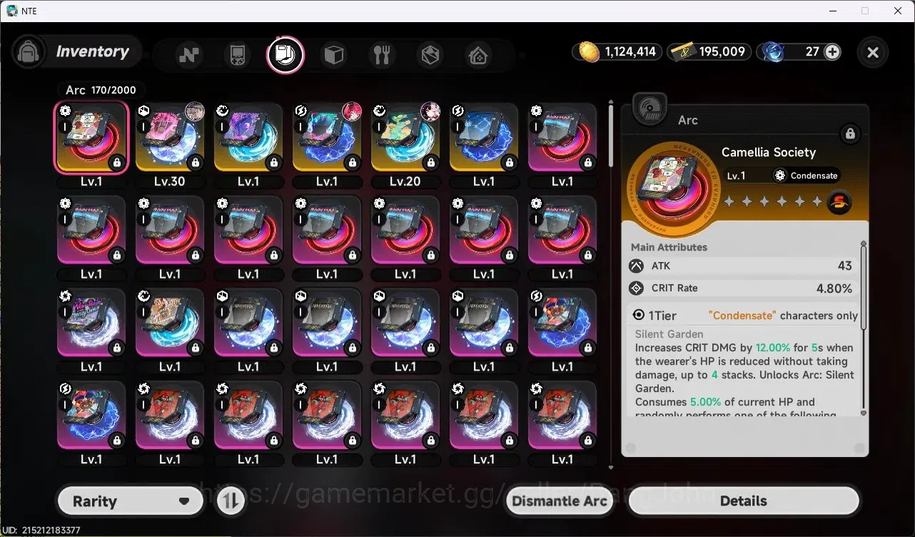 Neverness to Everness Accounts EU|Hunter Lv 15|4 S-Class (Lacrimosa With Gilded O image 11