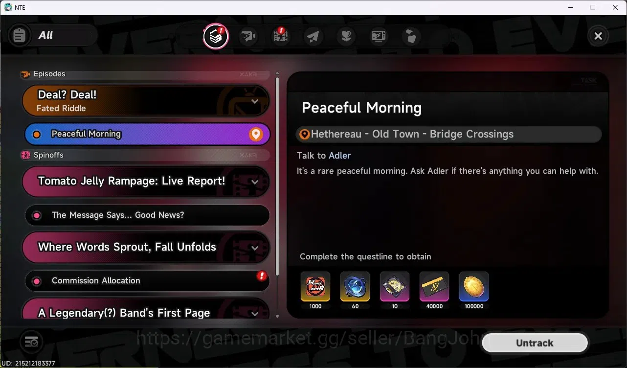 Neverness to Everness Accounts EU|Hunter Lv 15|4 S-Class (Lacrimosa With Gilded O image 16