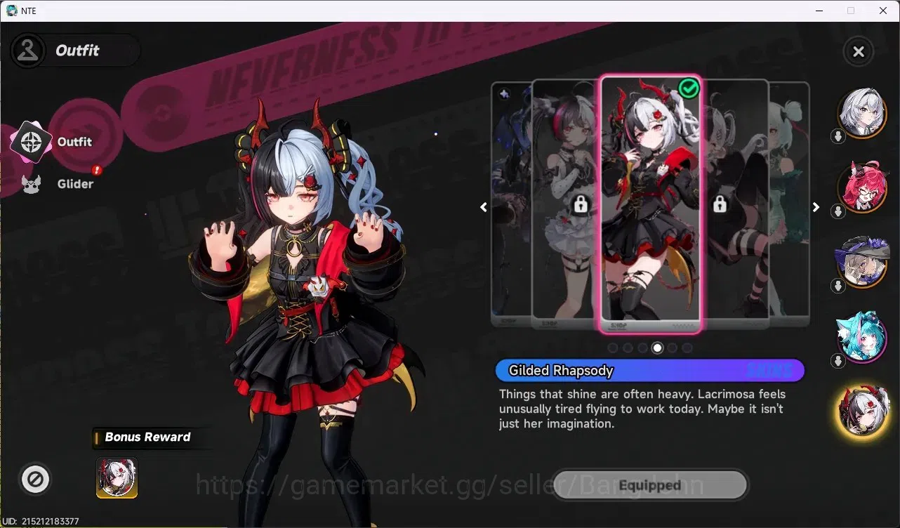 Neverness to Everness Accounts EU|Hunter Lv 15|4 S-Class (Lacrimosa With Gilded O image 4