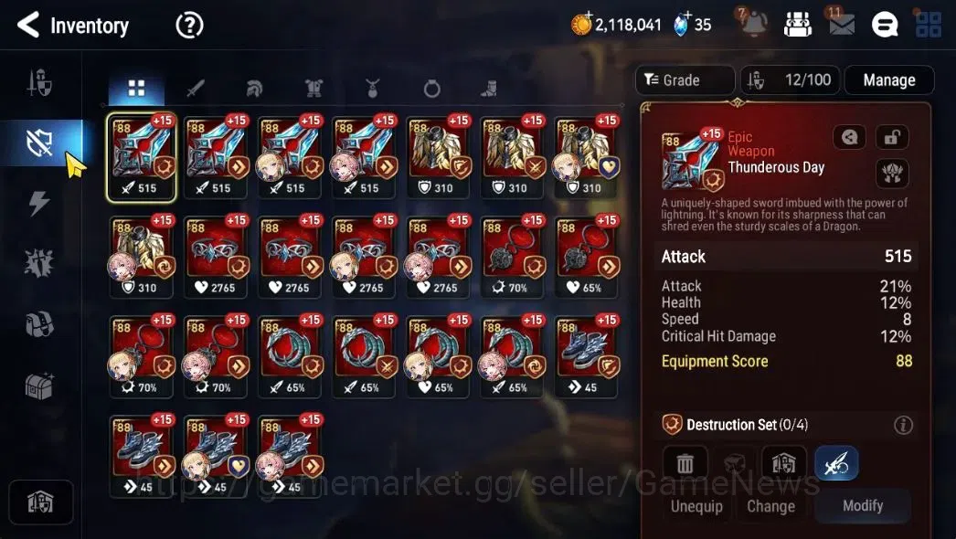 Epic Seven Accounts Starter GLOBAL Unverif|New Era|2 ML (Conqu lilias,NM Luna)+Cecilia,Tenebria|Poh ON|1,5k 12