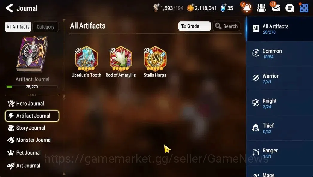 Epic Seven Accounts Starter GLOBAL Unverif|New Era|2 ML (Conqu lilias,NM Luna)+Cecilia,Tenebria|Poh ON|1,5k 8