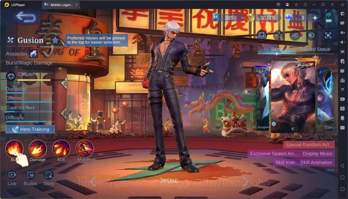Mobile Legends: Bang Bang Accounts Global |Hero 114|Skin 220|Renowned|Prime Granger|K image 20