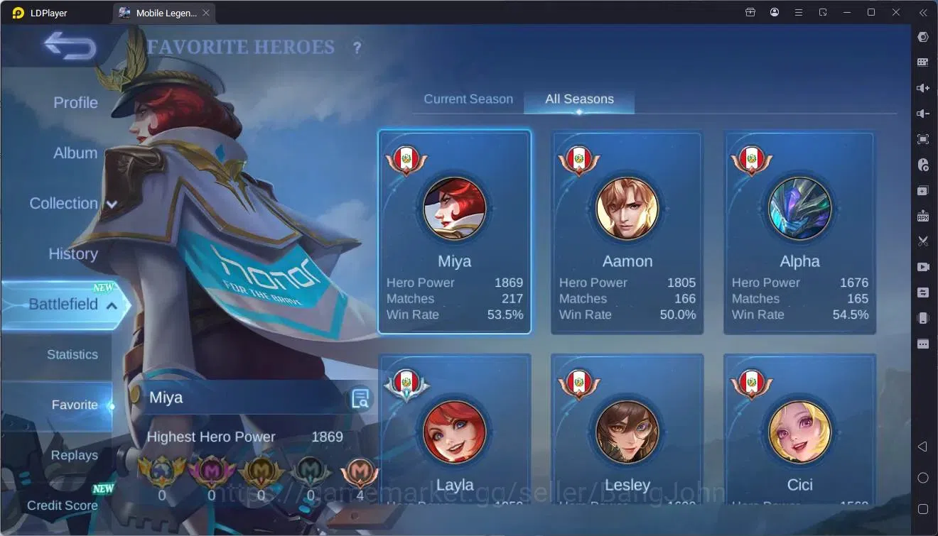 Mobile Legends: Bang Bang Accounts Global |Hero 114|Skin 220|Renowned|Prime Granger|K image 4