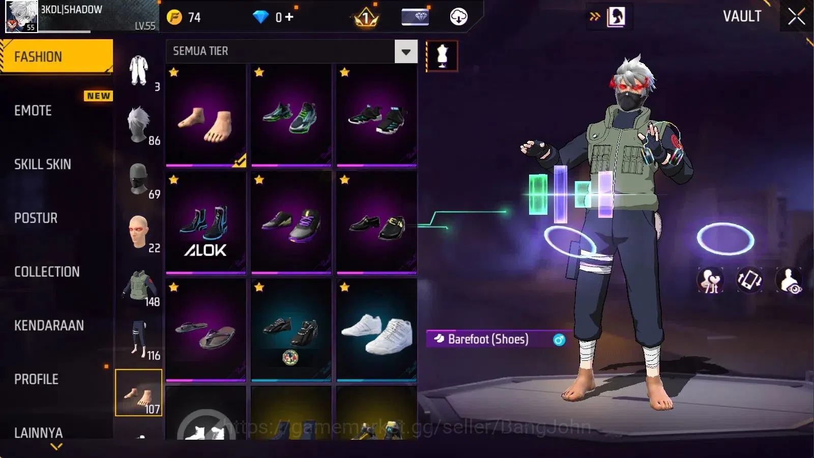 Free Fire Accounts Indonesia | Evo M1014 Scorpio Shat Lvl4 | M1887 Em image 10
