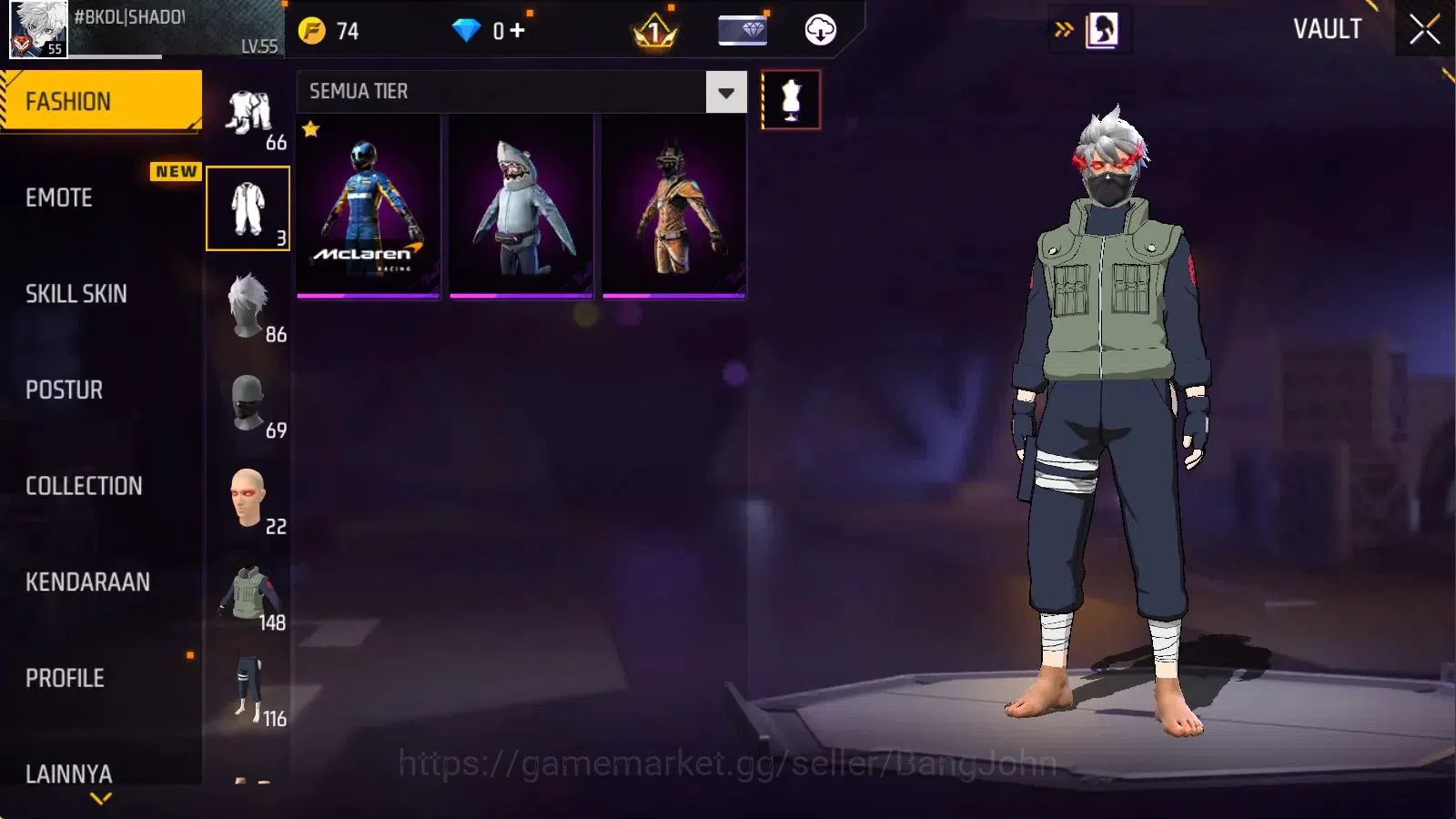 Free Fire Accounts Indonesia | Evo M1014 Scorpio Shat Lvl4 | M1887 Em image 6