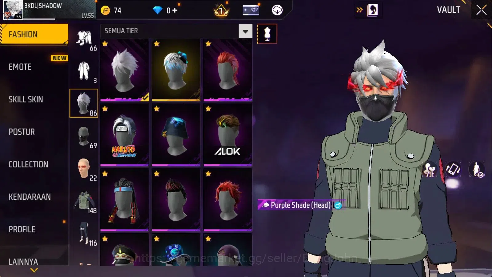 Free Fire Accounts Indonesia | Evo M1014 Scorpio Shat Lvl4 | M1887 Em image 7