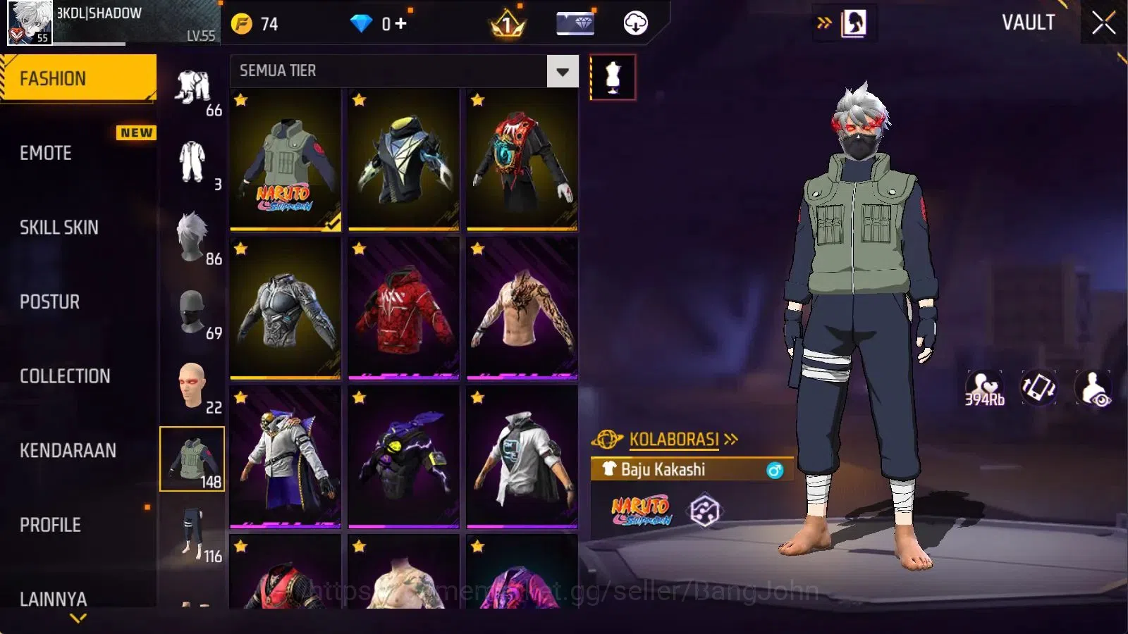 Free Fire Accounts Indonesia | Evo M1014 Scorpio Shat Lvl4 | M1887 Em image 9