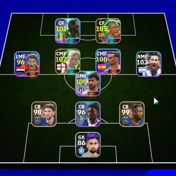 eFootball Accounts Others Android|Power 3013|2 Epic Samuel Eto'o,Paul Scholes|6 Show Time Lionel Messi,Nicolas