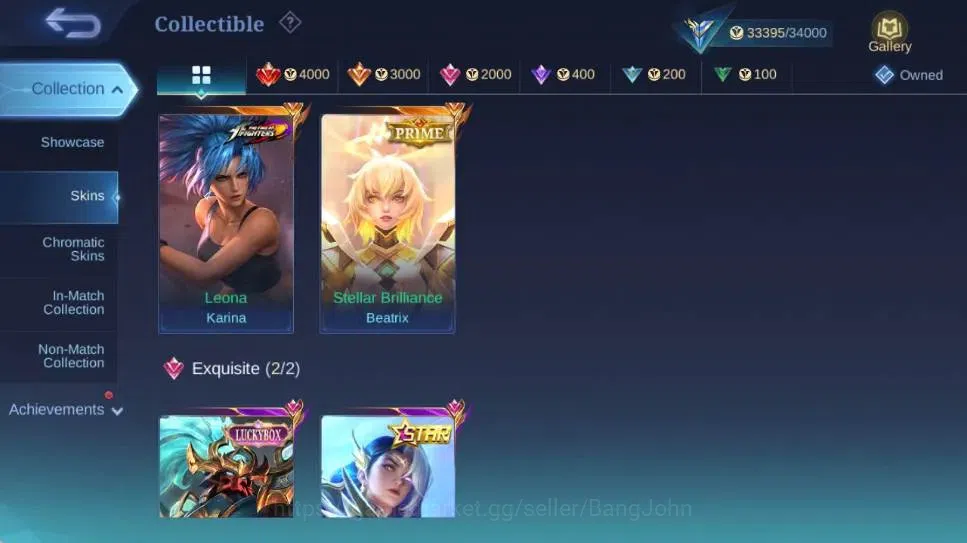 Mobile Legends: Bang Bang Accounts Global|Hero 70|Skin 120|Expert|Prime Beatrix|KOF K image 14